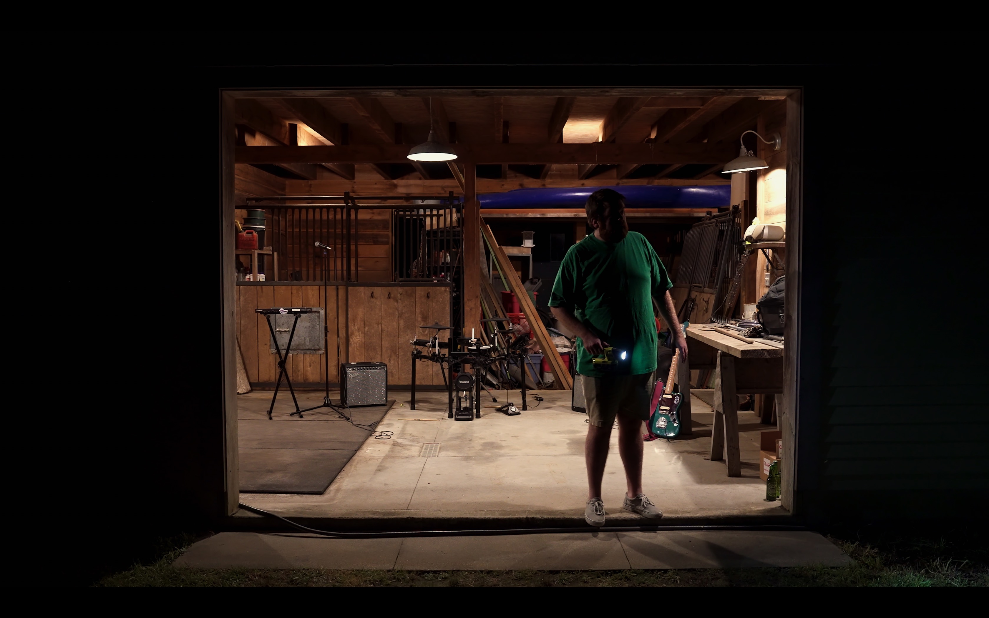 Guitar in the garage